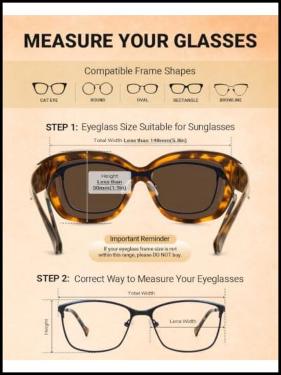 Oversized Fit Over Glasses Polarized Sunglasses UV400 Driving main image 2